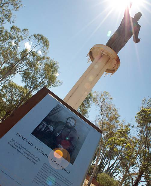 New Norcia - Rosendo Salvado Interpretive Sign & Statue