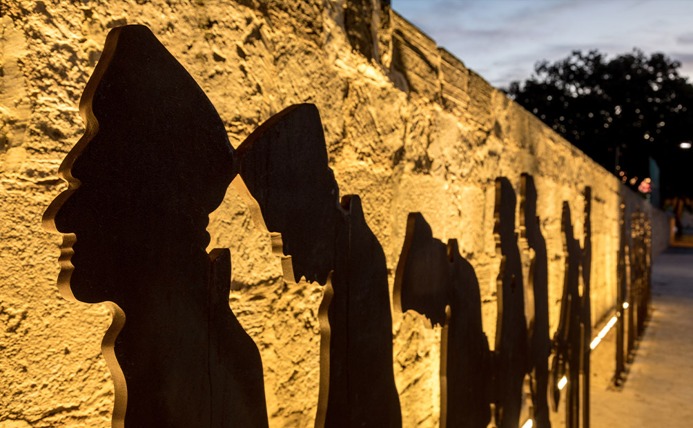 Fremantle prison convict ramp sculpture