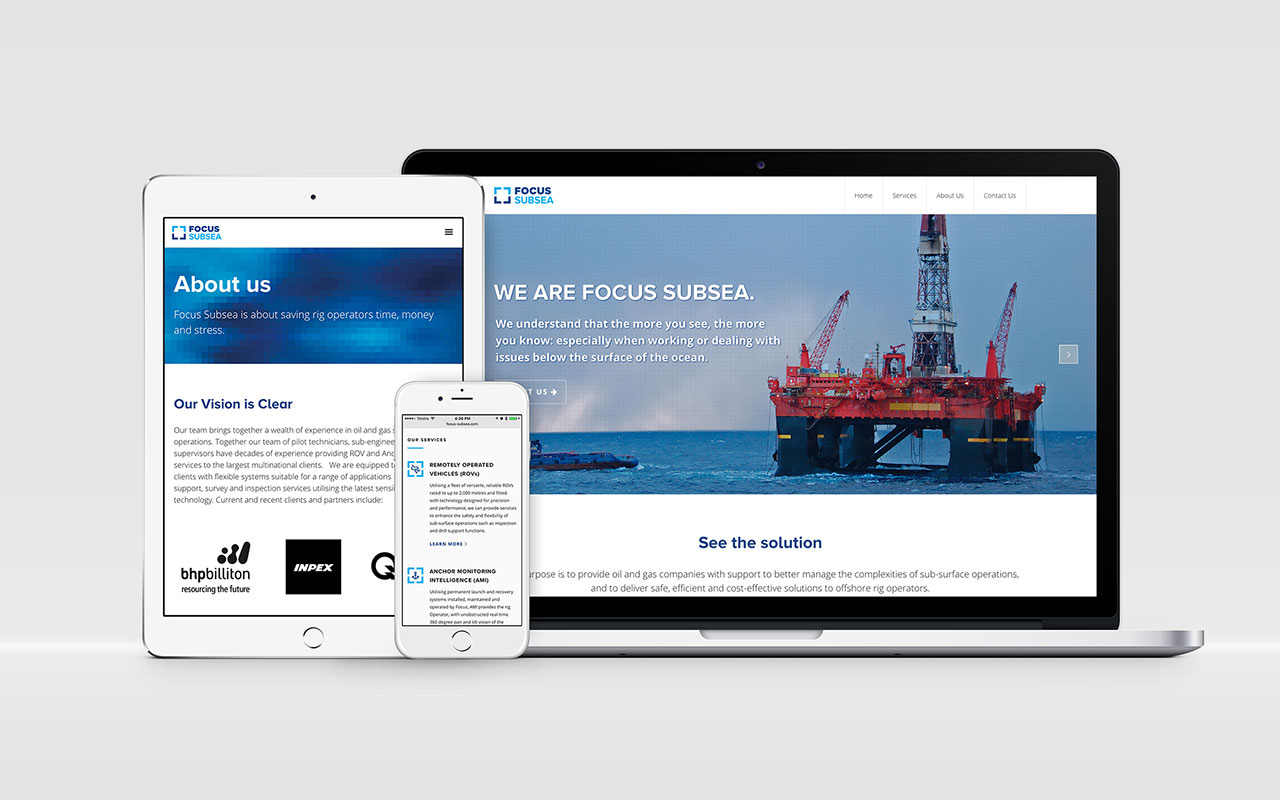 Focus Subsea Responsive Website