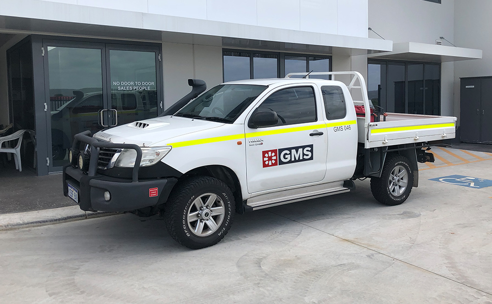 Groundbreaking Mining Solutions vehicle signage