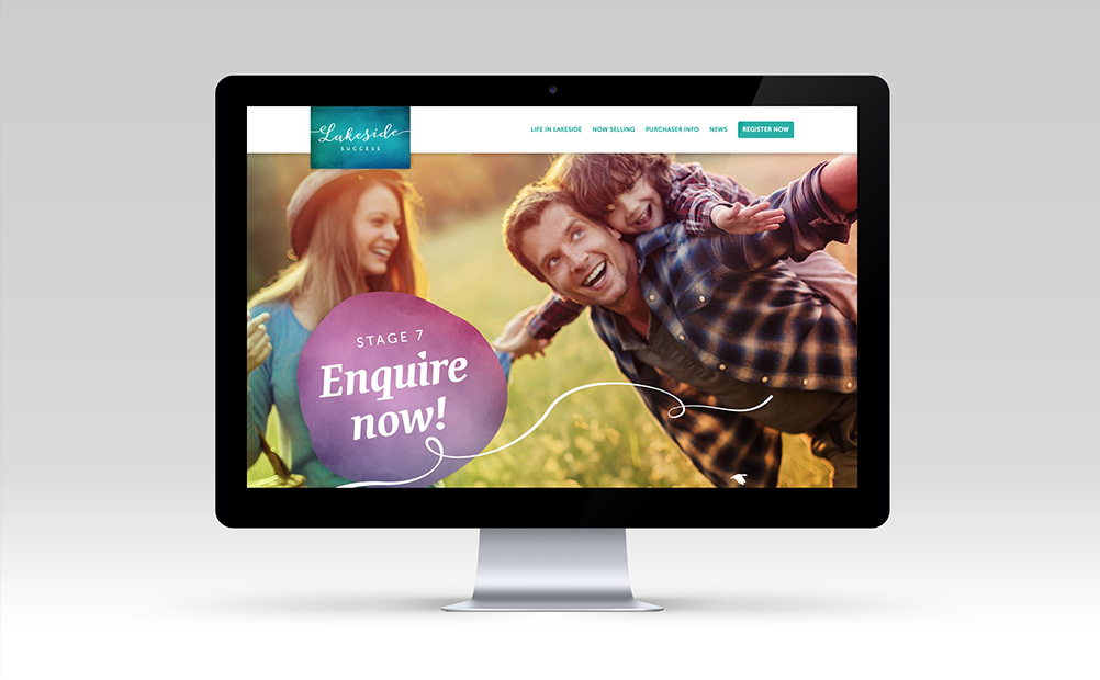 Website for Lakeside Success private estate in Perth by Axiom Design Partners
