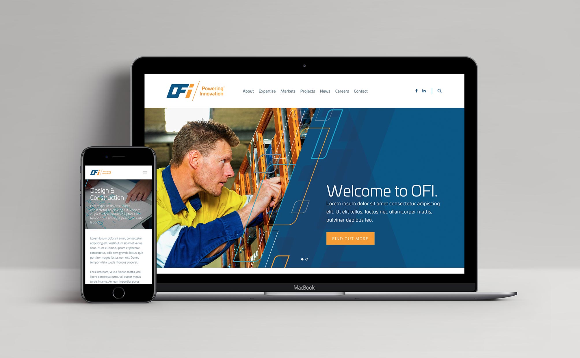 New website design for OFI