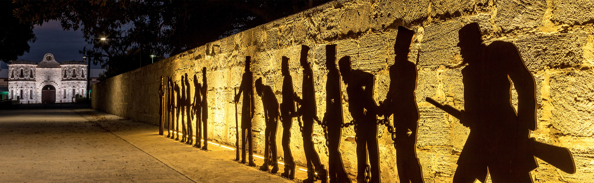 Fremantle prison convict ramp sculpture